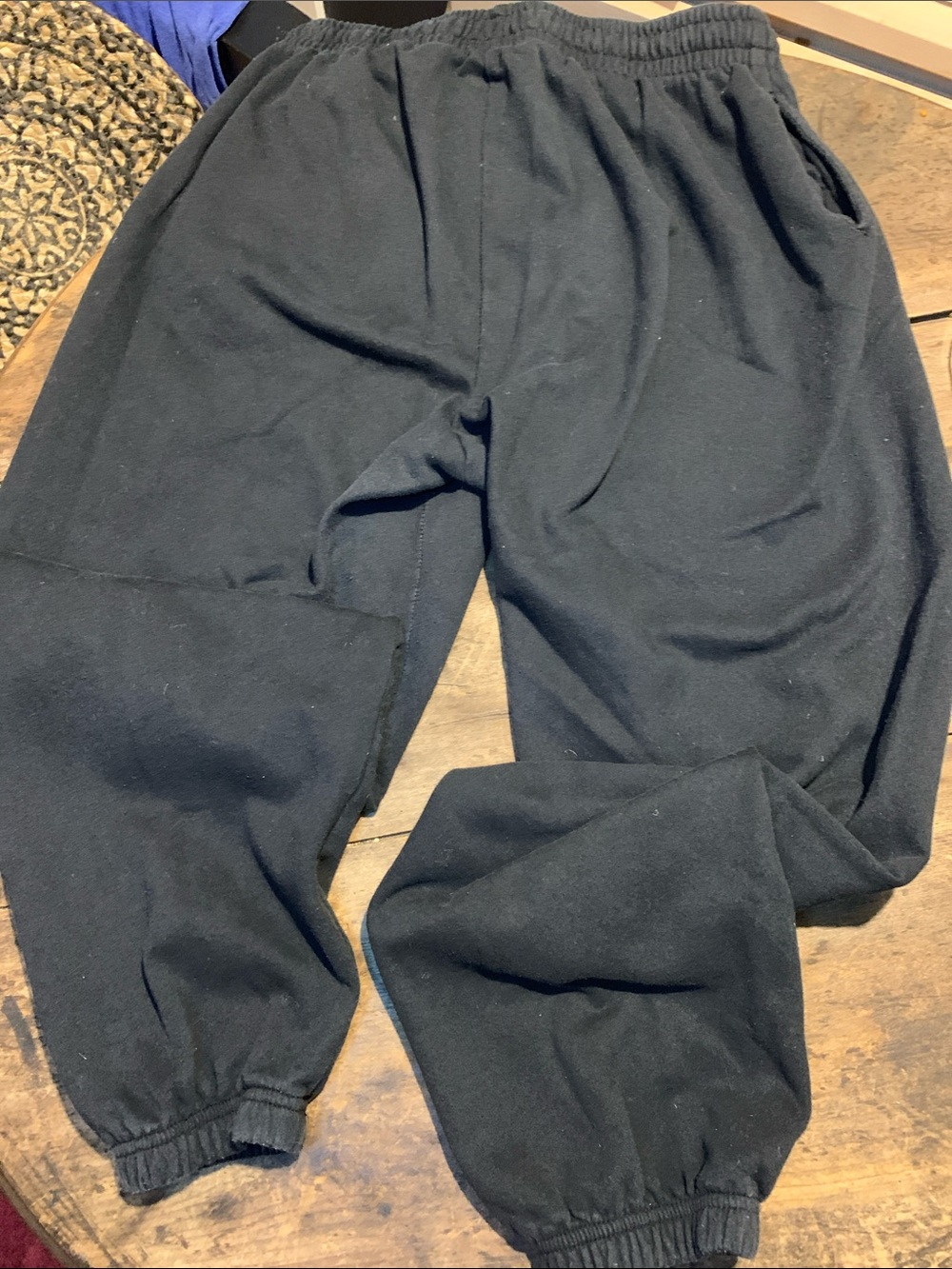 Disney Black Jogger Sweatpants with Mickey Graphic - Picture 7 of 11